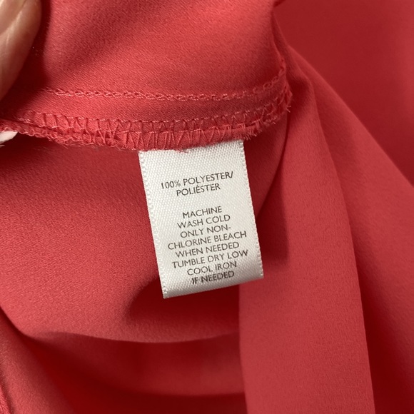 LOFT petite coral button front blouse size small petite SP - Picture 4 of 5